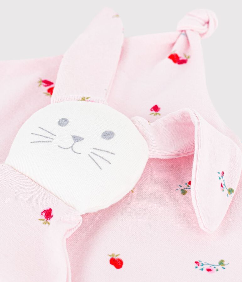 Doudou in cotone con stampa a fiori neonato rosa/multicolore