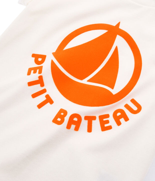 T-shirt logo bambino bianco