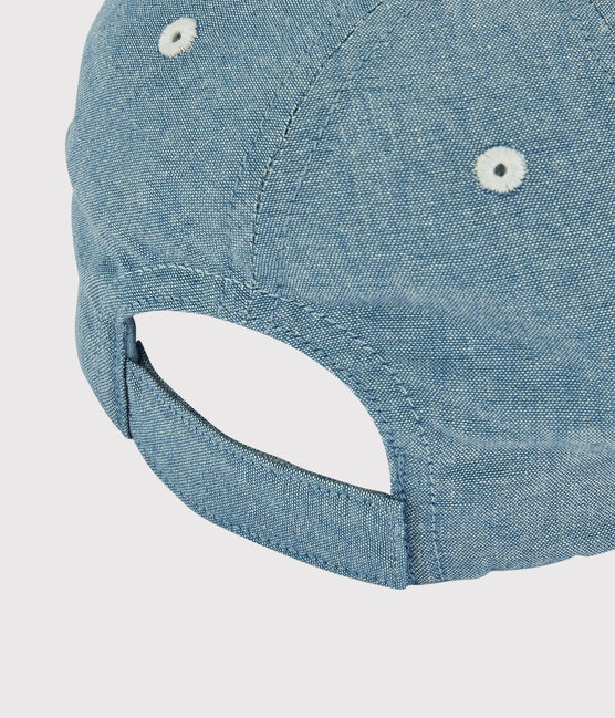 Cappellino ricamato bambino blu DENIM TRES CLAIR NÂ°5
