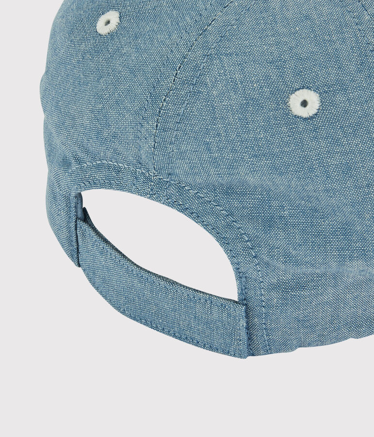 Cappellino ricamato bambino blu DENIM TRES CLAIR N&Acirc;&deg;5