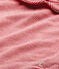 Body bebé bambina con colletto rigato rosso TERKUIT/bianco MARSHMALLOW