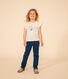 T-shirt in jersey fiammato bambina