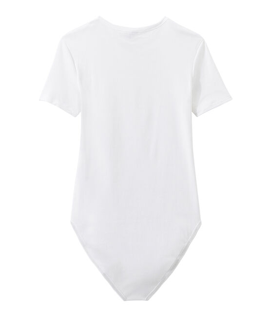 Body donna BODYCONIQUE in cotone bianco ECUME