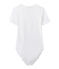 Body donna BODYCONIQUE in cotone bianco ECUME