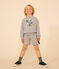 Maglia in tessuto felpato bambino grigio CHATON CHINE