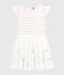 Abito da cerimonia in cotone e tulle bambina bianco MARSHMALLOW/rosa MINOIS