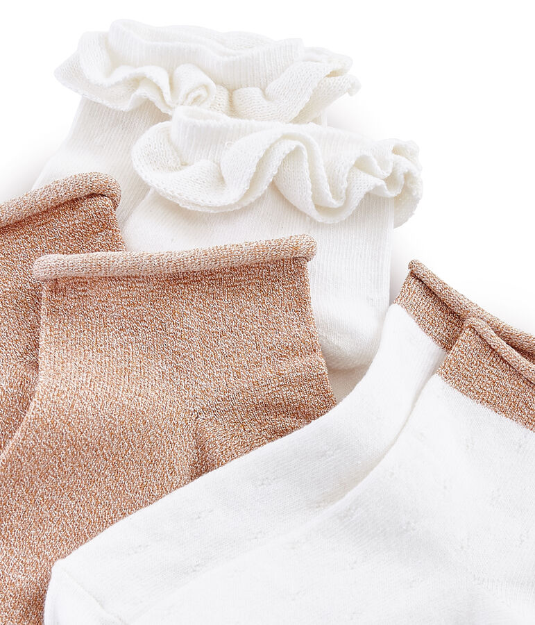 Scatola da 3 paia di calzini bambina multicolore
