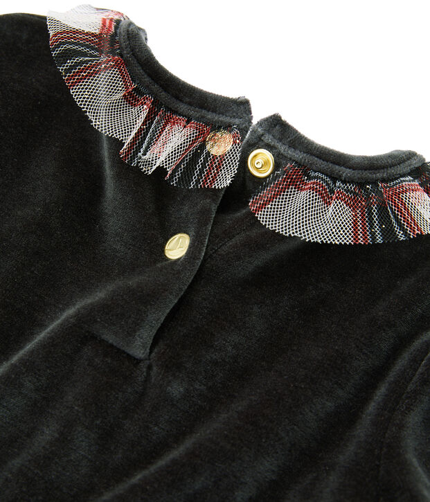 Abiti manica corta bambina nero/multicolore