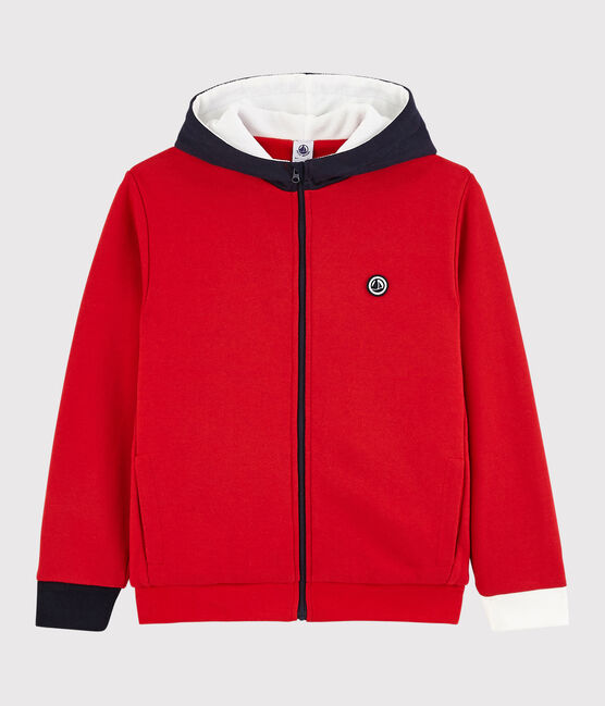 Felpa con cappuccio bambino rosso TERKUIT/ SMOKING