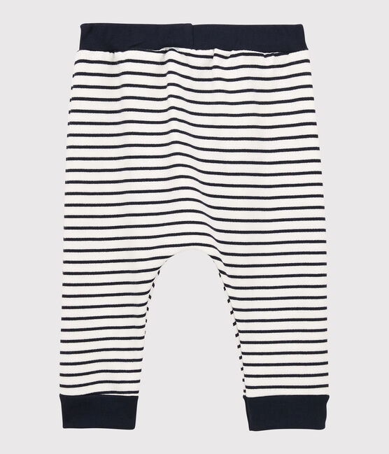 Pantaloni in molleton bebè. bianco MARSHMALLOW/blu SMOKING