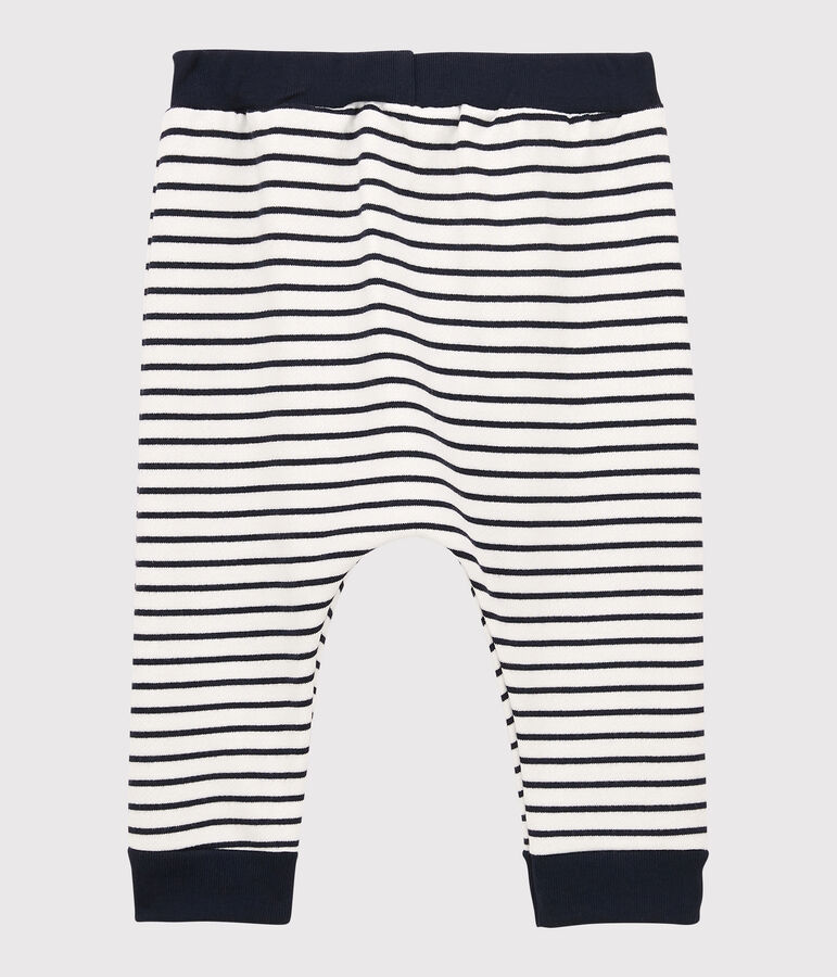 Pantaloni in molleton beb&egrave;. bianco MARSHMALLOW/blu SMOKING