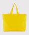 Borsa shopping tinta unita giallo JAUNE