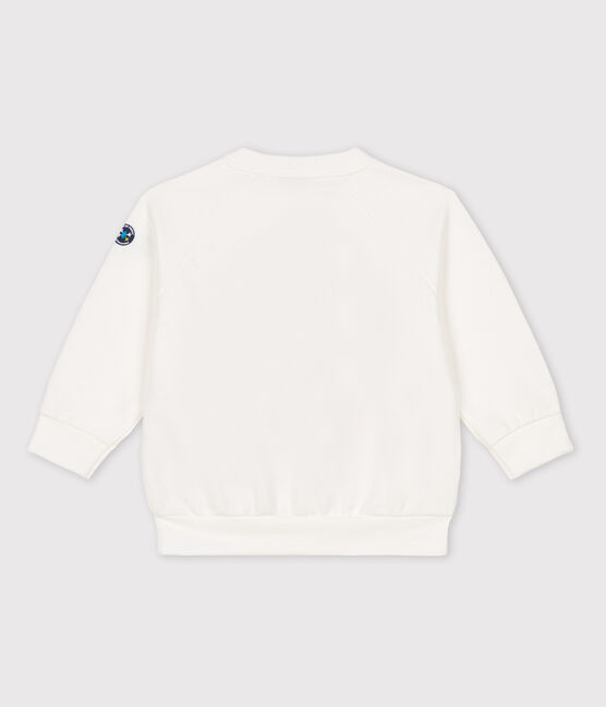 Felpa bebè Petit Bateau x Water Family bianco MARSHMALLOW