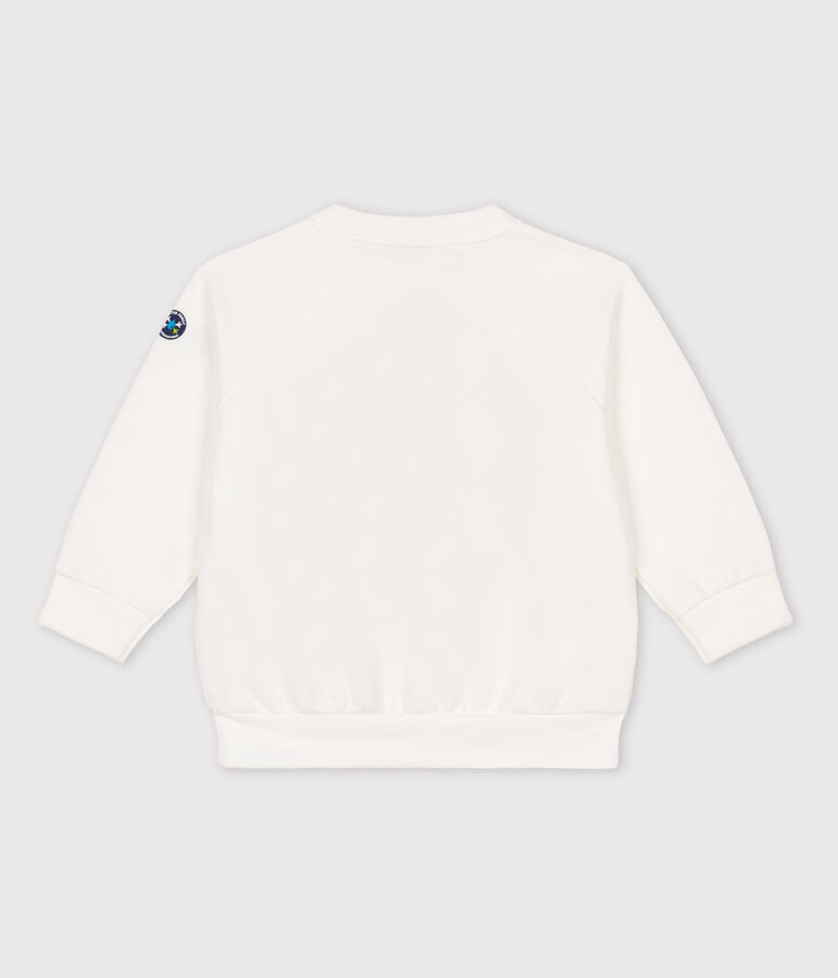 Felpa beb&egrave; Petit Bateau x Water Family bianco
