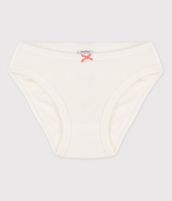 La mutandina in cotone per bambina bianco MARSHMALLOW