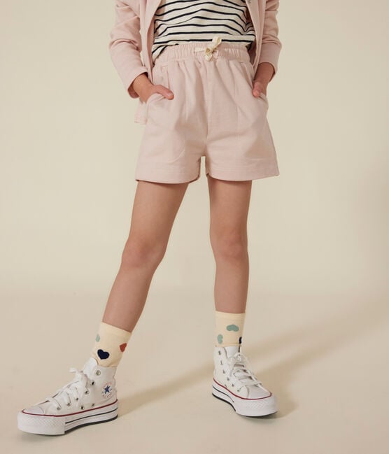 Shorts in cotone bambina rosa SALINE