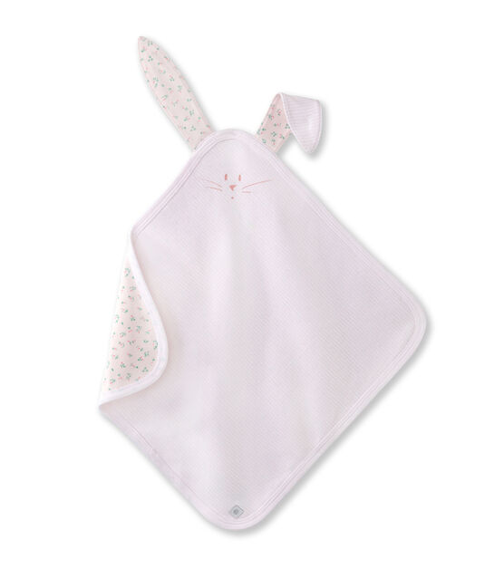 Doudou bebè rosa VIENNE/bianco ECUME