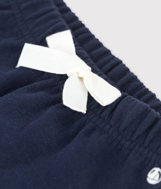 Pantaloni a righe in jersey spesso per bebè blu SMOKING