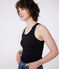 Canotta Iconica in cotone donna nero BLACK