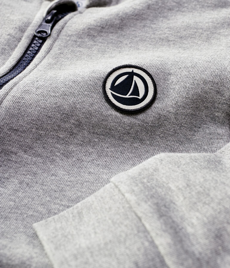 Felpa con cappuccio bambina/bambino grigio