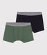 Confezione da 2 boxer in cotone ed elastan junior