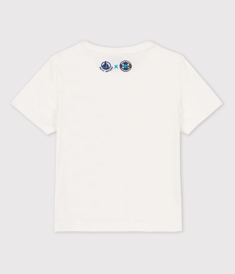 T-shirt beb&egrave; Petit Bateau x Water Family bianco