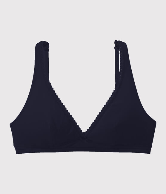 Reggiseno in cotone stretch Donna blu SMOKING