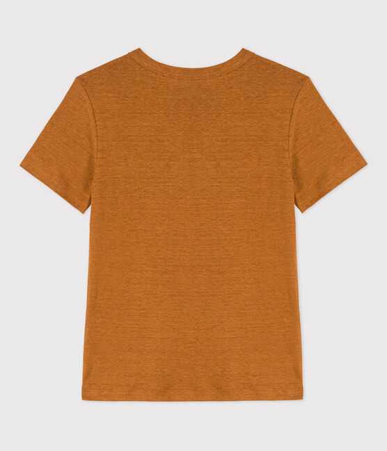 T-shirt L'ICONIQUE in lino Donna marrone TOAST