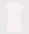 Camicia da notte pois rosa bambina-donna in cotone bianco MARSHMALLOW/rosa GRETEL