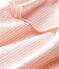Tutina corta bambina a righe bianco MARSHMALLOW/rosa ROSAKO