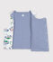 Cardigan senza maniche double face in cotone con stampa Parigi neonato bianco/multicolore
