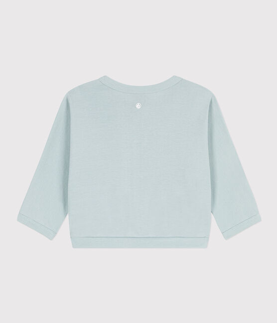 Cardigan neonato in cotone  verde BULLE