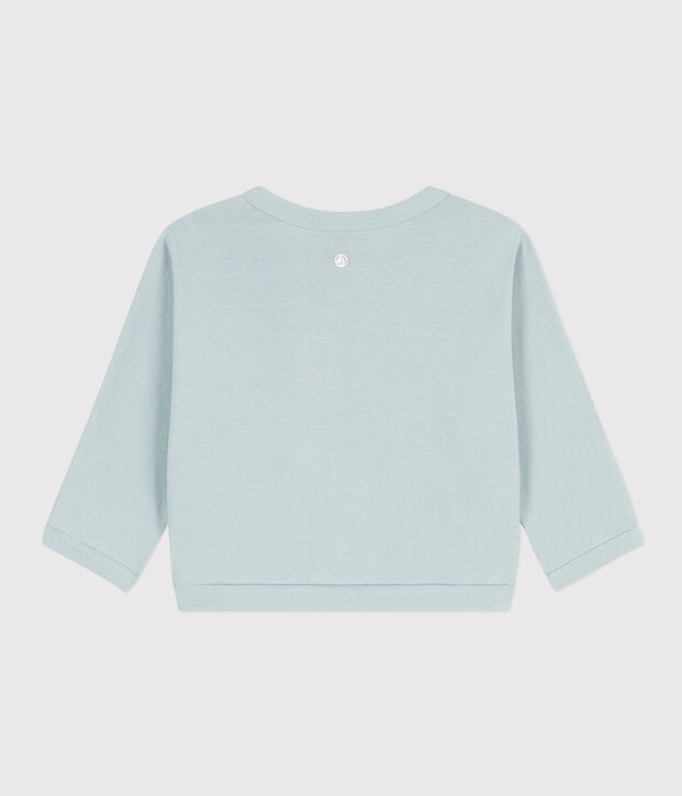 Cardigan neonato in cotone verde