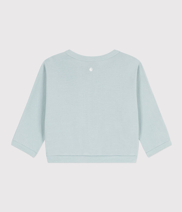 Cardigan neonato in cotone verde BULLE