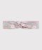 Fascia in popeline con stampa a fiori bambina blu/multicolore