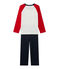 Pigiama per bambino stampato blu SMOKING/bianco LAIT/ FROUFROU