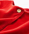 Cardigan bebè femmina in maglia di velluto rosso TERKUIT