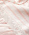 Abito bimateriale a maniche corte bebè femmina bianco MARSHMALLOW/rosa MINOIS