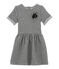 Abito maniche corte per bambina grigio CAPECOD/bianco MARSHMALLOW
