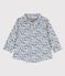 Camicia manica lunga bebè in popeline con fantasia a fiori bianco ECUME/bianco MULTICO