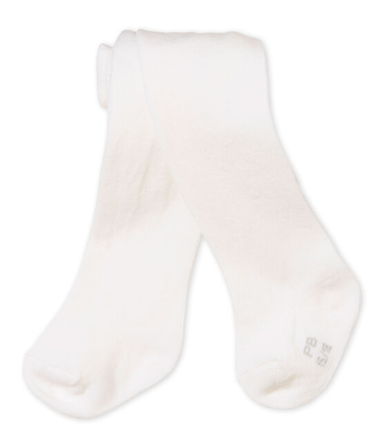 Collant bebè femmina bianco LAIT
