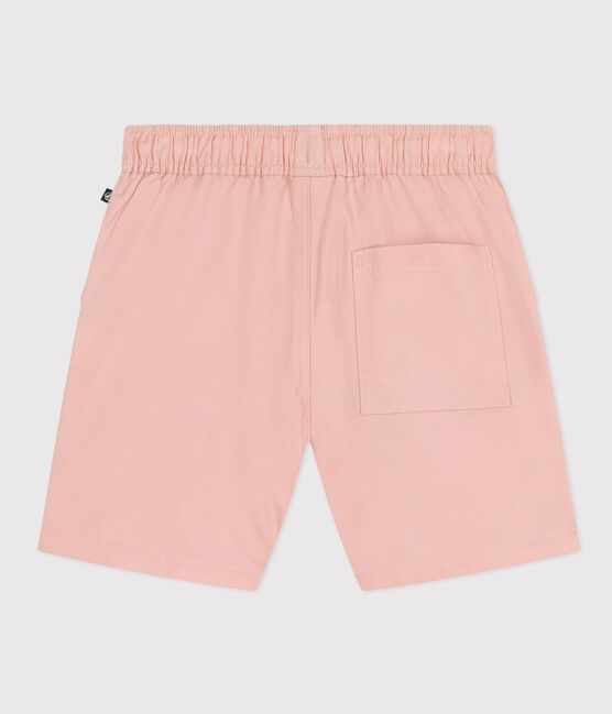 Shorts in twill di cotone e lino bambino rosa SALINE