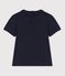 T-shirt a maniche corte in cotone bio bambina blu SMOKING