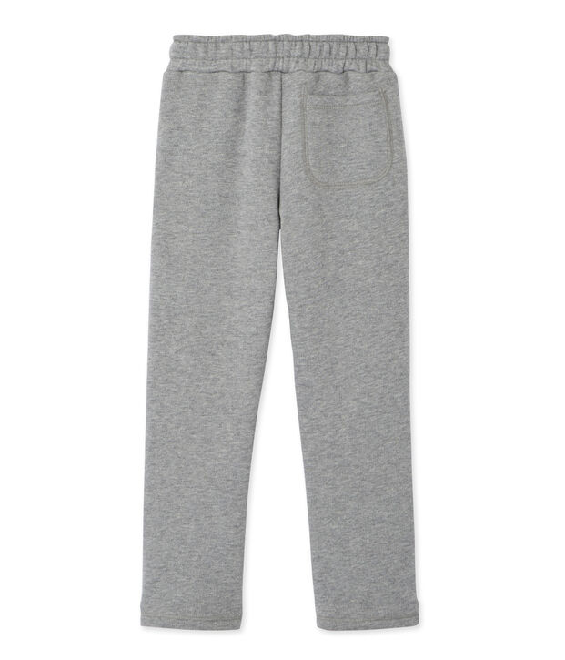 Pantaloni per bambino in molleton grigio