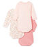 Trio body manica lunga bambina variante 1