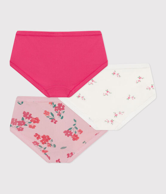 Set di slip a vita alta bambina in cotone con stampa a fiori variante 1