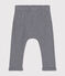 Pantaloni bebè in cotone biologico blu SMOKING/bianco MARSHMALLOW