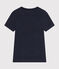 T-shirt L'ICONIQUE in lino da donna blu SMOKING