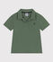 Polo a maniche corte in cotone bambino verde CROCO
