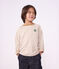 T-shirt a maniche lunghe a righe bambino beige/ecru/beige